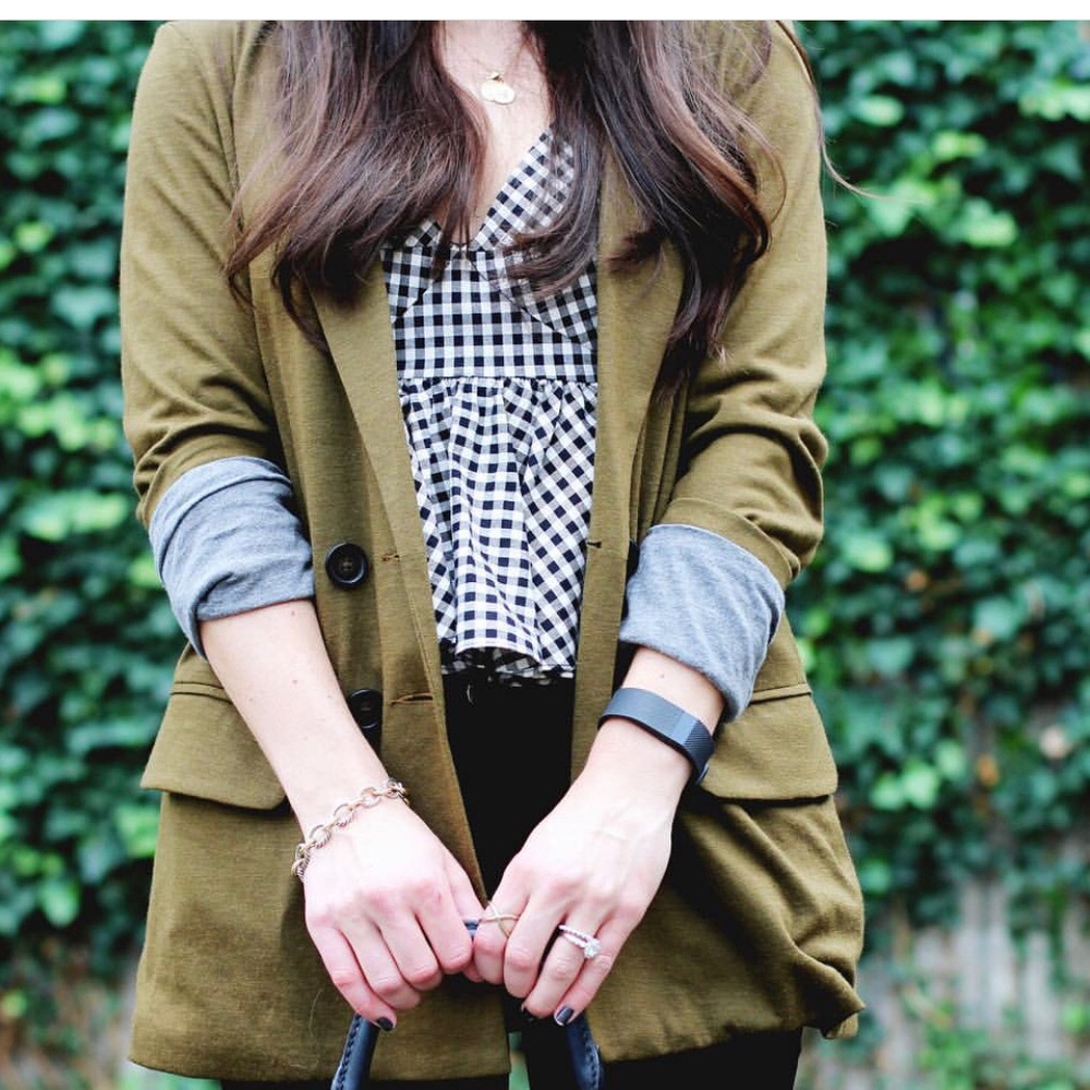 J.CREW Jersey Blazer Green Small